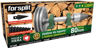 Obrázok produktu pre 80 mm šnekový štiepač s remenicou / ZK2U-080K2-Kit