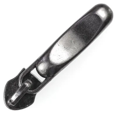Produktbild von 5 Stylische Zipper für Spiralreißverschluss, 5mm, Farbauswahl, Farbe:anthrazit matt