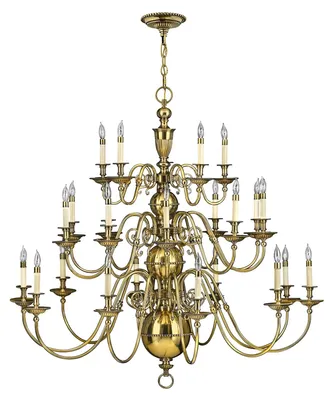 Zdjęcie produktu dla Żyrandol Cambridge mosiądz 25xE14x40W mosiądz wym:435x124,7x124,7cm IP20 Hinkley