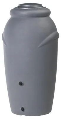 Produktbild von Regentonne Amphore BOLOGNA 210 Liter grau inkl. Hahn