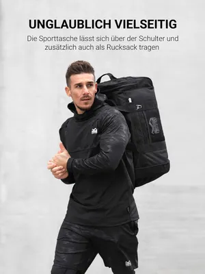 Image de Sac de sport, 70 litres, noir, pour le fitness et l'entraînement