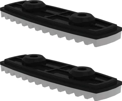 Produktbild von Günzburger Steigtechnik 2x nivello-Fußplatte für glatte Untergründe für Holmhöhe 58 / 73 mm - 019211
