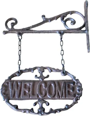 Produktbild von Esschert Design Wandschild "Welcome"; LH124