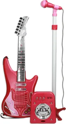 Immagine prodotto di Chitarra per bambini Microfono Reig rosso