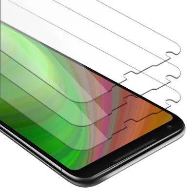 Obrázek produktu pro Cadorabo 3x Armour Film pro Google Pixel 2 XL Protective Film in Transparent Foil Tempered Display Protective Glass