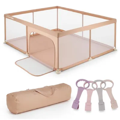 Image de Parc pour bébé Parc bébé 150x200 cm GRIFFE Pliable Sûr et stable Parc pour enfants avec filet respirant et base antidérapante