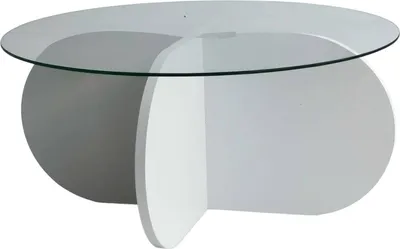 Produktbild von Nila - Couchtisch, 75x75x35h cm Weiß, Runde Form