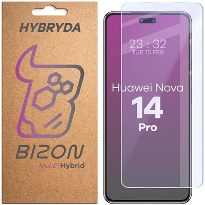 Produktbild von Flexibles Hybridglas für Huawei nova 14 Pro, Bizon Hybrid Mule