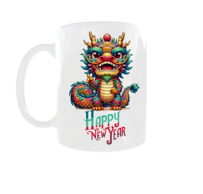 Produktbild von Becher 300ml Neujahr 2024 Drachenjahr Jahr des Drachen v8