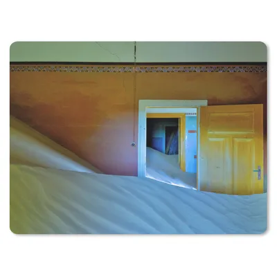 Produktbild von MuchoWow® Mauspad Mousepad Sand - Wüste - Tür - Architektur 23x19 cm - Mousepads - Maus Mat - Pad - Mausunterlage - Schreibtischunterlage - Mauspad