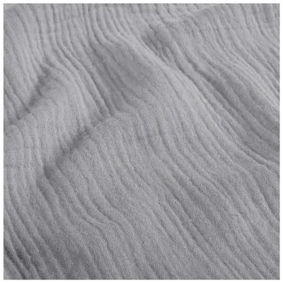 Musselin Bio Organic ab 1m Baumwollstoff Double Gauze Mulltuch Stoff Oeko-Tex hellgrau