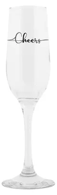 Imagen del producto de Vaso de champán Clayre & Eef, 200 ml, de vidrio transparente