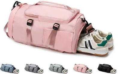 Immagine prodotto di Borsa sportiva e da viaggio multifunzionale Unyqoos® da 30 litri – Realizzata in tela resistente, con scomparto per le scarpe e scomparto impermeabile, dimensioni 26x22x48 cm, peso 0,59 kg, unisex, ideale per lo sport e l'uso quotidiano