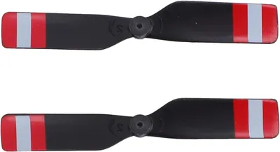 Productafbeelding van Staartrotorset RC-helikopter - Staartbladen Vervanging - RC Vliegen - Precisiebalans - 5 x 0.7 x 0.3 cm - Zwart
