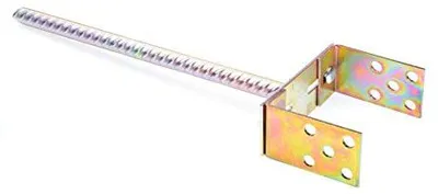 Produktbild von Aqbau U-Pfostenträger verstellbar 0-160mm Holzpfosten mit Steindolle 400mm