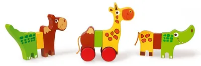 Image de SCRATCH Animaux magnétiques sur roues - Safari