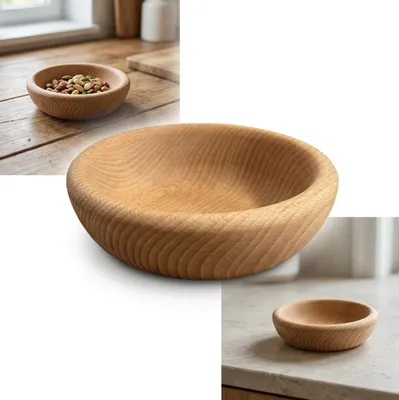 Produktbild von MISECZKA BUKOWA geölt 12 cm HOLZSCHÜSSEL naturbelassen BUCHENHOLZ für die Küche