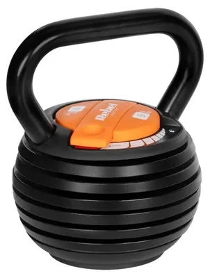 Zdjęcie produktu dla Rebel RBA-2324-9 Żeliwny kettlebell z automatyczną regulacją ciężaru 2,3 - 9 kg, czarny