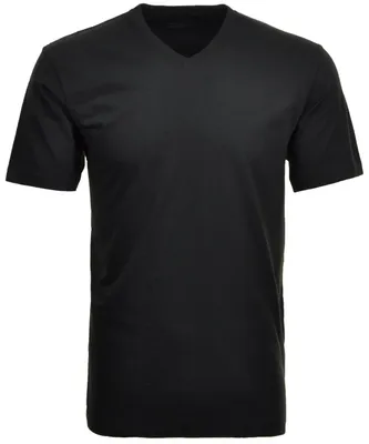 Ragman H-T-Shirt T-Shirt Doppelpack V-neck in schwarz