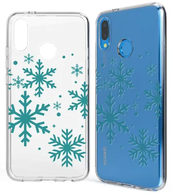 Immagine prodotto di Huawei P20 Lite cover per cellulare di NALIA, cover protettiva in silicone sottile Snowflakes