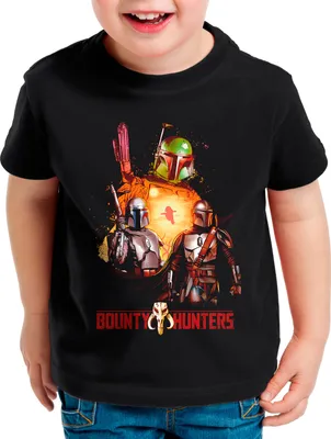 Produktbild von A.N.T. Bounty Hunters Kinder T-Shirt yoda mando kopfgeldjäger