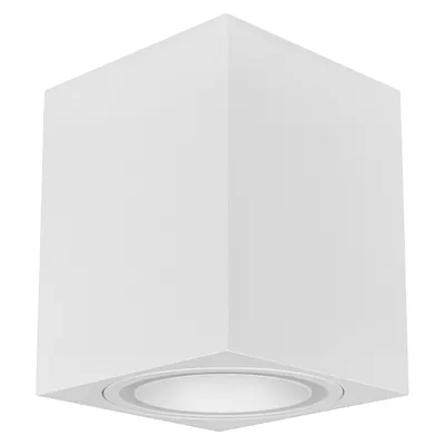 Obrázok produktu pre MasterLED povrchové bodové svietidlo GU10 biele 80x100mm stropné bodové svietidlo LED pevné pre obývaciu izbu a chodbu