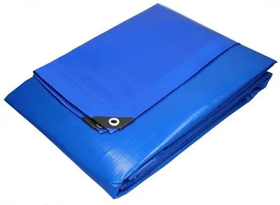 Productafbeelding van ECD Germany dekzeil met ogen 6x8m 48m² 180g/m² blauw polyethyleen schimmelwerend waterdicht scheurvast beschermend dekzeil bootzeil tuinzeil hout zeildoek voor tuinmeubilair zwembad auto