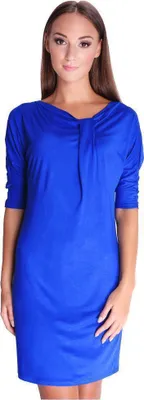 Produktbild von Damen Kleid Mini-Kleid Elegant ; Blau/L/XL 40/42