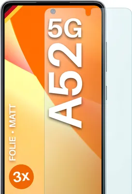Produktbild von moex® 3x Schutzfolie kompatibel mit Samsung Galaxy A52 5G - Displayschutzfolie Anti Reflex Folie, Matt