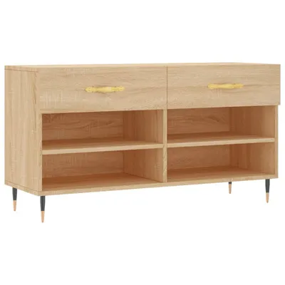 Produktbild von Schuhbank Sonoma-Eiche 102x35x55 cm Holzwerkstoff