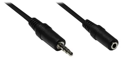 Zdjęcie produktu dla Alcasa AS-35V3, 3.5mm, Męska, 3.5mm, Żeńska, 3 m, Czarny