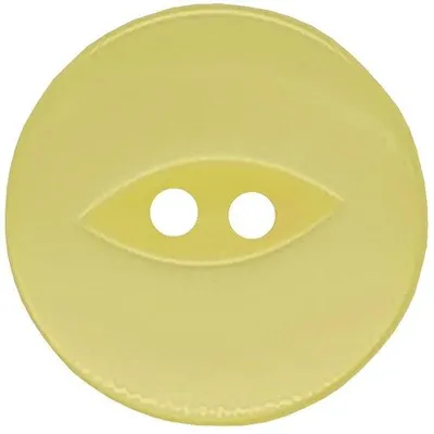 Produktbild von 20 runde Acryl Knöpfe, 16 mm, citronengelb, für Nähen und Stricken