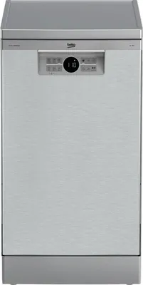 Obrázok produktu pre Beko BDFS26020XQ, Voľne stojaci, Slimline (45 cm), Nerezová oceľ, Šedá, Tlačidlá, LED