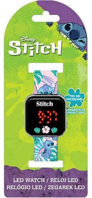 Obrázok produktu pre Hodinky Stitch s LED displejom a kalendárom LAS4091