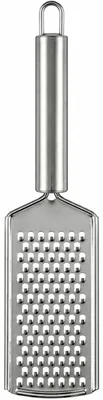 Platte Edelstahl-Reibe für Käse, Gemüse & Gewürze