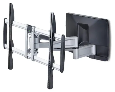 Immagine prodotto di StarTech.com Supporto da parete per TV robusto e completamente mobile per schermi piatti fino a 100 pollici e 85 kg, VESA 800x500, design piatto, conforme TAA, 200 x 200 mm, 800 x 500 mm, -12 - 2°, -60 - 60°, alluminio, acciaio, nero