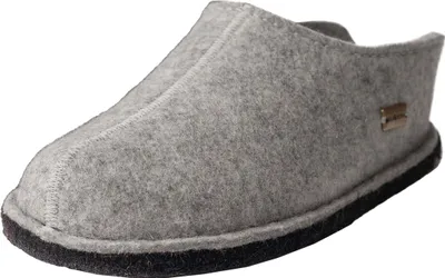 Produktbild von Haflinger Damen Pantoffel Herren Filz Hausschuh Flair Smily 311013, Größe:41 EU, Farbe:Grau