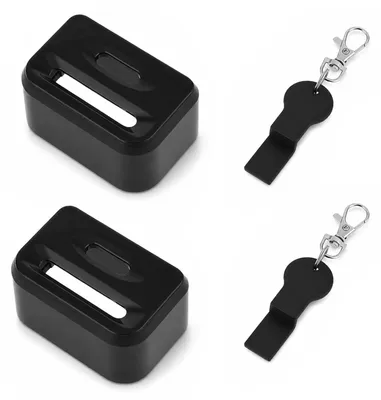 Imagen del producto de Protectores para cinturones de seguridad de asientos para niños, 2 unidades, cierres para cinturones de seguridad, para mayor seguridad infantil