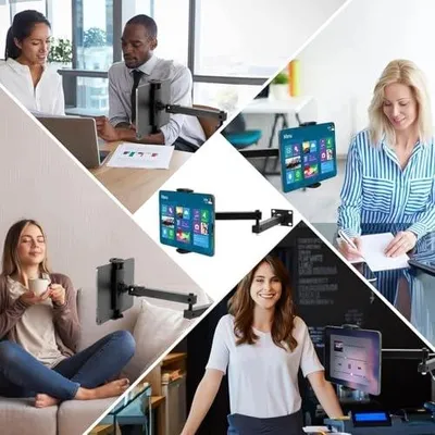 Zdjęcie produktu dla Uchwyt ścienny do tabletu obrotowy 360 regulowany domu