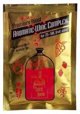 Produktbild von Aromatic Wine Complex Weinhefe 16% für 25–50 L Fruchtwein, Trockenhefe mit Nährstoffen, Vitaminen und Pektinenzymen