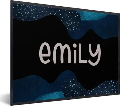 Produktbild von MuchoWow® Gerahmtes Poster Emily - Pastell - Mädchen 80x60 cm - Poster mit Schwarzem Bilderrahmen Wandposter Rahmen Foto Bilder - Schwarzem - Mit Gestell