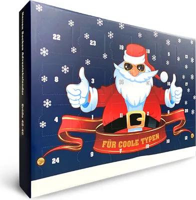 Produktbild von Socken Adventskalender  für Damen o Herren : 42-46 : mehrfarbig  Größe: 42-46 Farbe: mehrfarbig