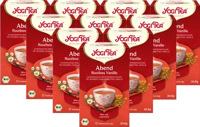 Produktbild von 10 x  YOGI TEA Abend Rooibos Vanille | 10x30,6g