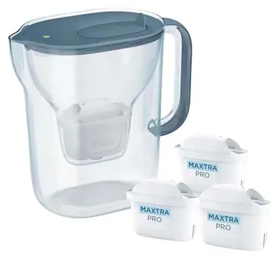 Obrázok produktu pre Filtračná kanvica Brita Style Essential 2,4 l, 3 vložky, sivá