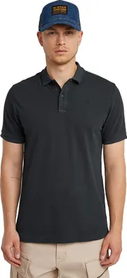Zdjęcie produktu dla G-star Dunda Overdyed Slim – koszulka polo z krótkim rękawem, czarna, rozmiar XL, męska, czarna, rozmiar XL