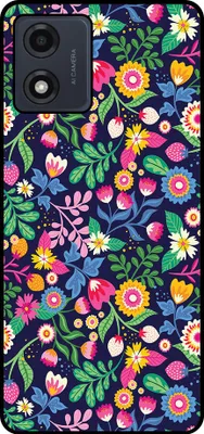Produktbild von Smartphonica Handytasche Passend für Motorola Moto E13 mit Blumendruck - TPU zurück Abdeckung Fall Blumendesign