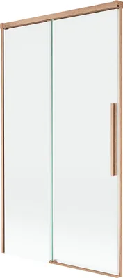 Obrázek produktu pro Mexen Rox vanová zástěna 2-křídlová posuvná 100 x 150 cm, transparentní, kartáčovaná měď - 8C9-100-001-65-00