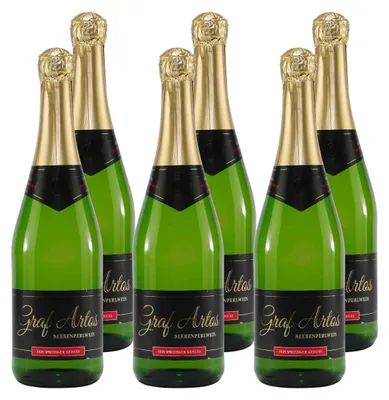 Produktbild von Graf Artos Beerenperlwein -halbtrocken- (6 x 0,75L)