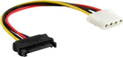 Produktbild von InLine® SATA Stromadapterkabel, 15pol SATA Buchse an 4pol Stecker, 0,3m