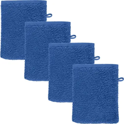 Produktbild von REDBEST Waschhandschuh Oceanside" 4er-Pack royalblau 16x21 cm"